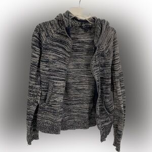 American Rag Mens Zip Hoodie Blue Stripes Size S